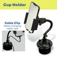 thumbnail image 4 of onn. 7-in-1 Universal Car Phone Mount Kit, Cup Holder, Vent, Dash, Windshield with Adjustable Ball Joint, 4 of 14