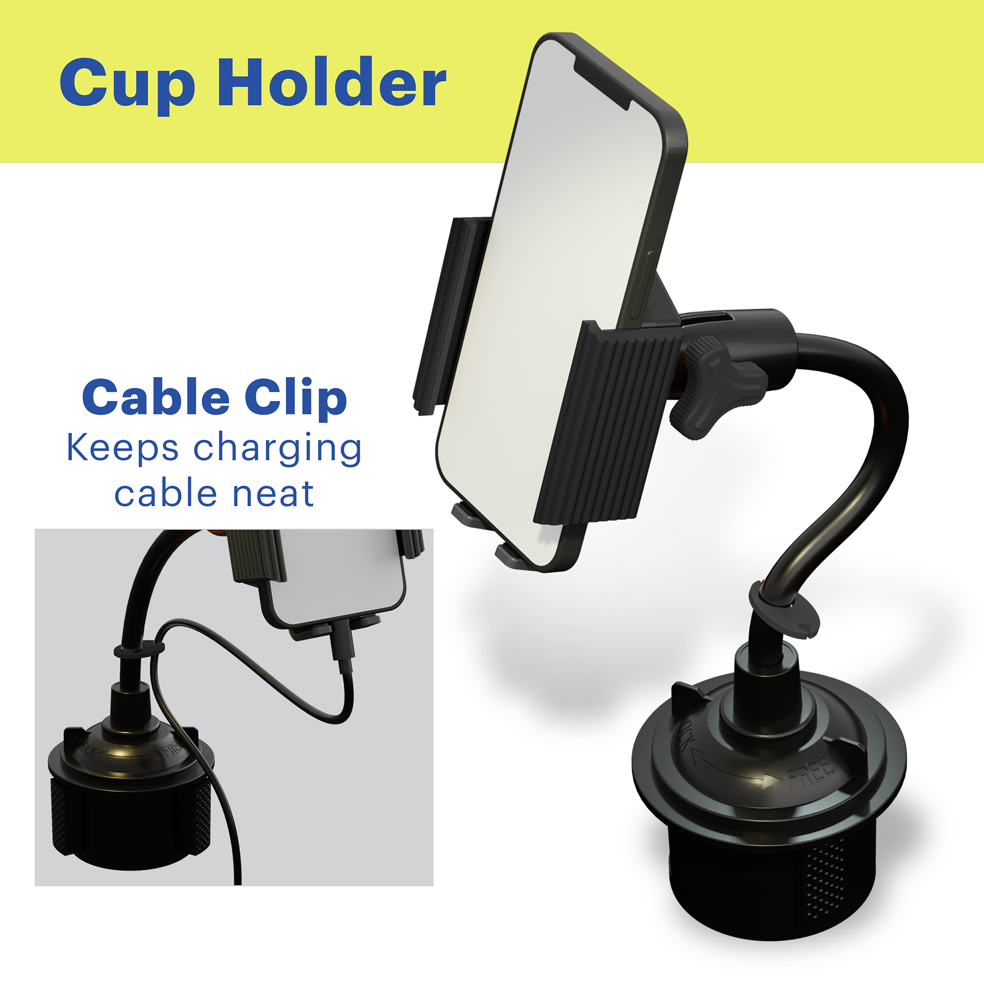 onn. 7-in-1 Universal Car Phone Mount Kit photo 4