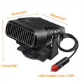thumbnail image 3 of Desempañador de parabrisas XCF Calentador de automóvil 12 V 150 W Con toma de encendedor de cigarrillos, 3 of 4