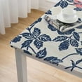 thumbnail image 5 of HAOXIT  Rustic Flower Print Rectangle Tablecloth, Machine Washable Cotton Linen Farmhouse Decor Table Cloth, Indoor Outdoor Vintage Table Cover for Daily Use  40*40, 5 of 8