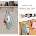 thumbnail image 2 of Watercolor Cute Snowman Hand Towels 2 PCS, Xmas Red Birds Kitchen Towel Ultra Soft and Highly Absorbent,Decorative Fingertip Face Towel for Bathroom Hotel, 28.3"x14.4", 2 of 5