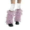 thumbnail image 2 of Hontri Stockings in Sale, Women's Gyaru Fluffy Leg Warmers Goth Leg Warmers Rib Knit Lolita Girls Boot Socks 1*Pair of Socks Pink, 2 of 5
