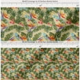 thumbnail image 2 of Soimoi Cotton Poplin Fabric Tropical Leaves,Plumeria & Heliconia Floral Print Fabric by Yard 56 Inch Wide, 2 of 7