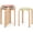 Assorted Color, variant on Stackable Bentwood Stools Set of 4, 18-Inch Height Backless Counter Chairs with Round Top, Anti-Slip Felt Pad, Portable School Stool for Dining Room, Kitchen, Classroom (Walnut)