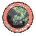 thumbnail image 1 of Go Wild For Wildlife! 3.5 Inch Iron Or Sew On Embroidered Fabric Badge Patch Seek Adventure, National Park Iconic Series, 1 of 2