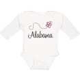 thumbnail image 3 of Inktastic Butterfly Alabama Boys or Girls Long Sleeve Baby Bodysuit, 3 of 5