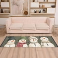 thumbnail image 2 of Yayeee Runner Rug for Bedroom 2'x6' Machine Washable Hallway Non Slip Mat, Beige Snowmen, 2 of 8