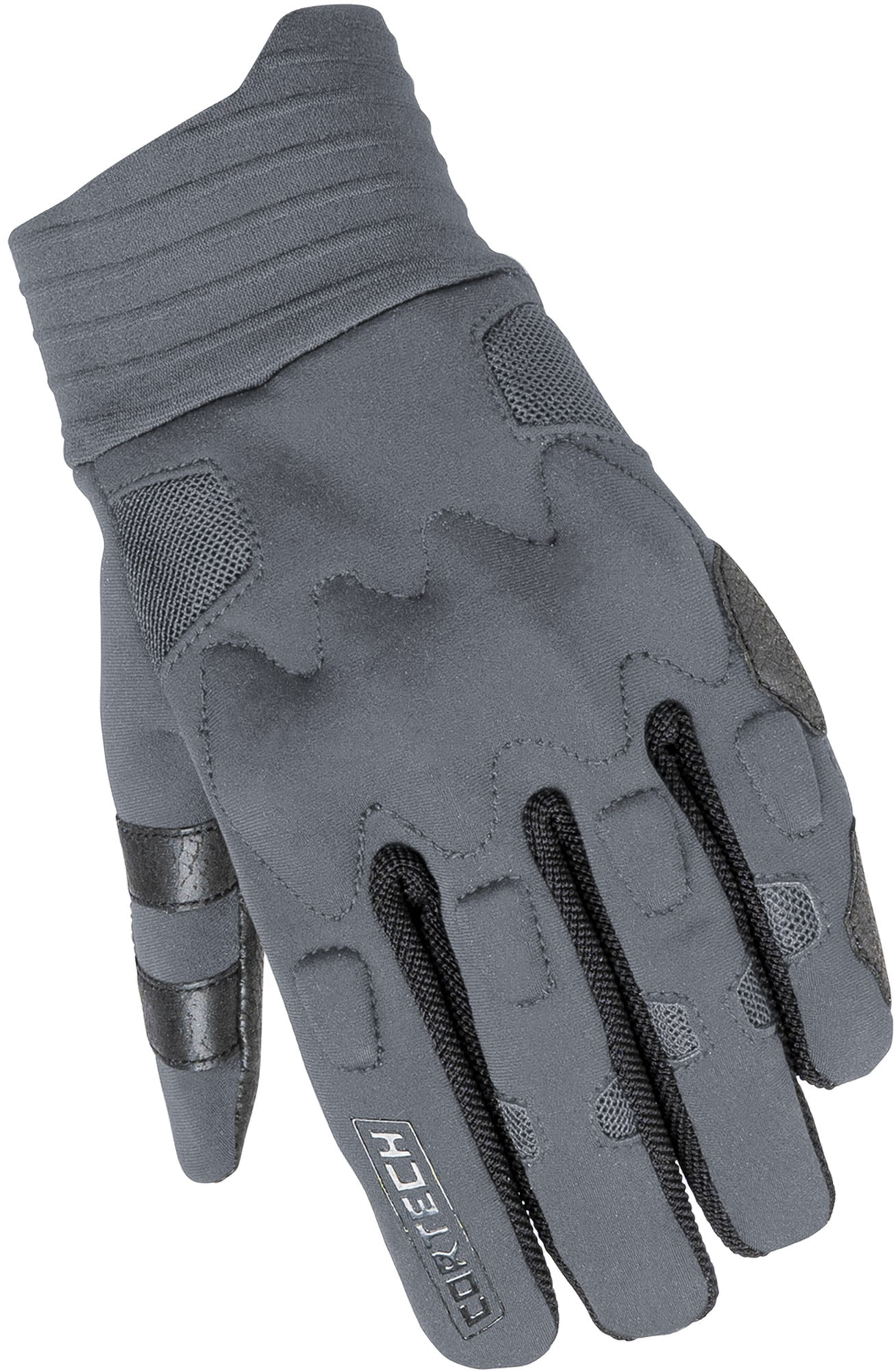 Cortech Lite Mens Textile Motorcycle Gloves Gray/Black LG