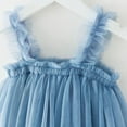 thumbnail image 4 of NAISIBABY Girls Tutu Dresses (6Months-8T), Sleeveless Cute Tulle Layered Mesh Kids Party Festival Princess Dress Light Blue 7T, 4 of 5