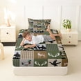 thumbnail image 4 of Erosebridal Mallard Duck Twin Sheet Sets,Jungle Animals Deer Bedding For Boys Kids 3pcs, 4 of 6