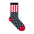 thumbnail image 2 of Women's Crew American USA Socks 2 Pairs Set Pack w/ Gift Bag | Colorful, Light, Comfortable | Made in Korea, 2 of 5