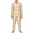 thumbnail image 3 of Sikiie bunny in Easter eggs Print Mens Pajama Set, Soft Warm Long Sleeve Sleepwear, Cozy Button-Down Pjs for Men-Small, 3 of 7