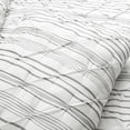 thumbnail image 5 of Ravello Pintuck Stripe Comforter Gray 5Pc Set King, 5 of 7