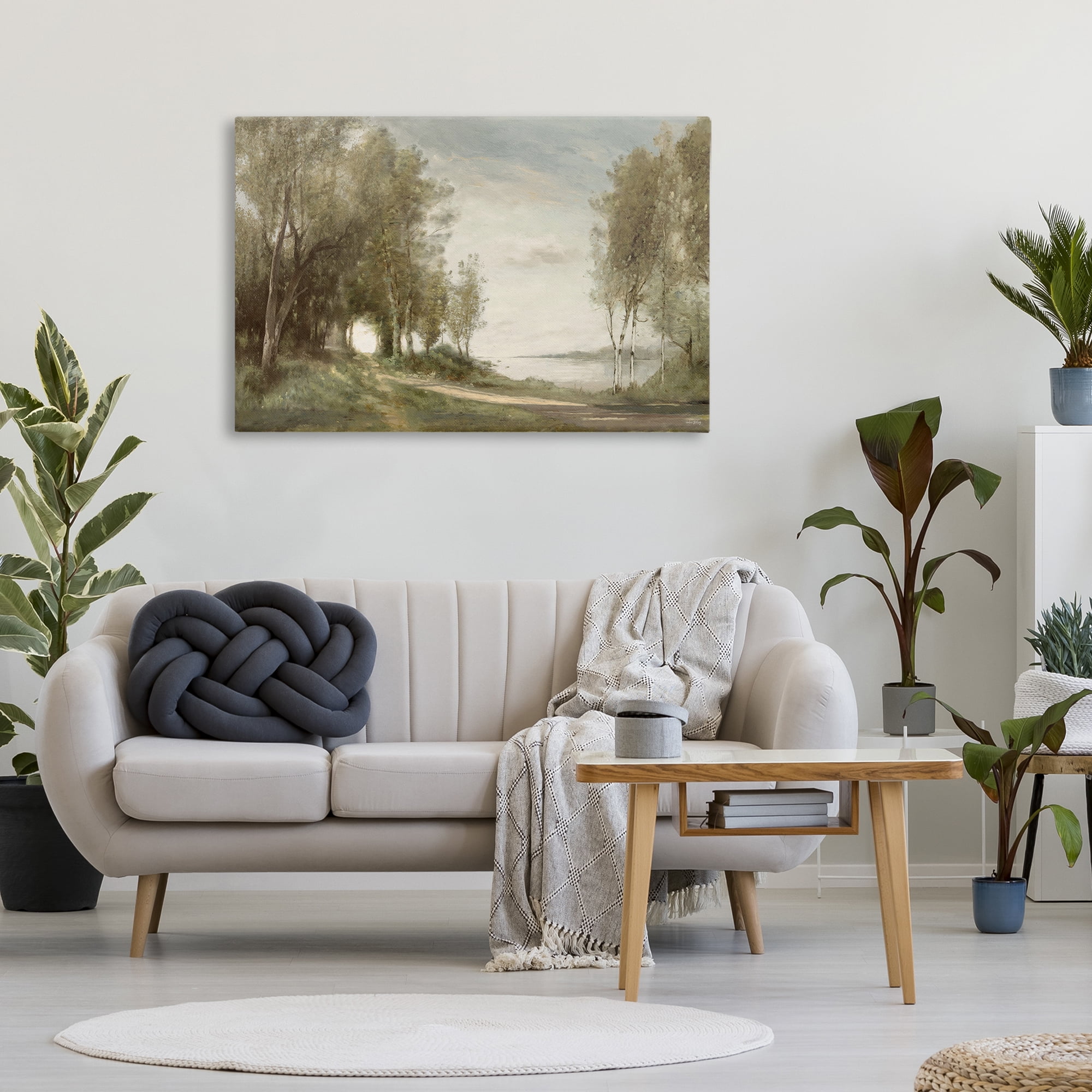 Stupell Industries Tranquil Lakeside Path Canvas Wall Art, design by Amber Sterling
