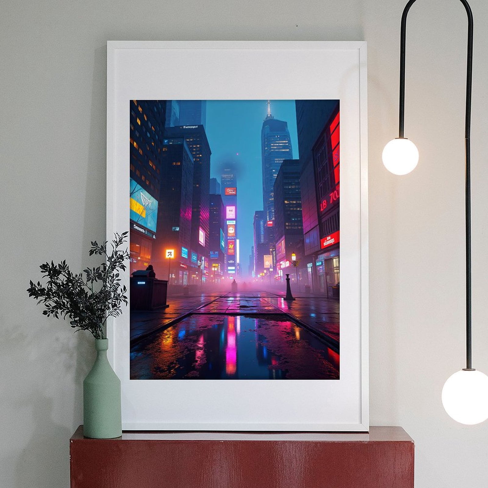Diamond Art Kits for Adults - Cool Cyberpunk Cityscape Print No.84 5D Frameless Dimond Painting Kit for Adults Beginner, Round Diamond Kits for Home Wall Decor, Gift for Women