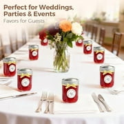 Wide Mouth Mason Jars 16oz - 8 Pack, Pint Mason Jars with Lids and Seal Bands, Glass Canning Jars for Pickling, Jam, Jelly, Honey, Salad, Desert, Shower Wedding Favors, DIY Candles Decor
