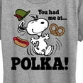 thumbnail image 3 of Peanuts - You Had Me At Polka - Women's Short Sleeve Graphic T-Shirt, 3 of 6