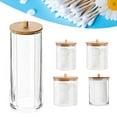 thumbnail image 2 of Boîte de Rangement en Coton Écouvillon Contenant Transparent Rond pour Coton Tampons Éponges de Maquillage, 2 of 6