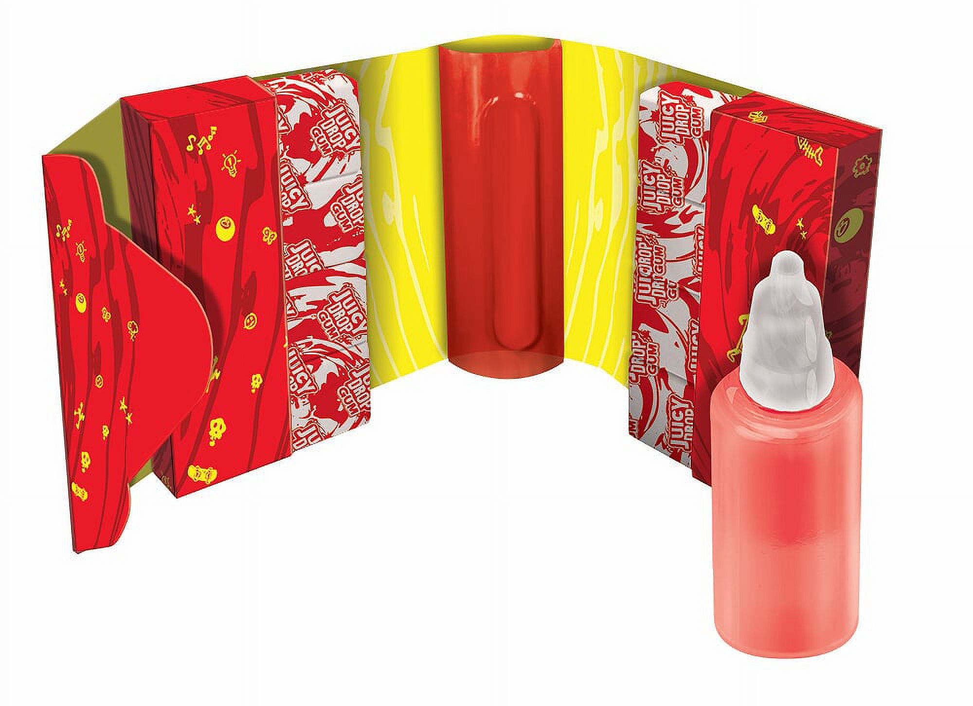 Juicy Drop, Assorted Sweet Bubble Gum with Sour Gel Application, 8 Pc, 16 Ct