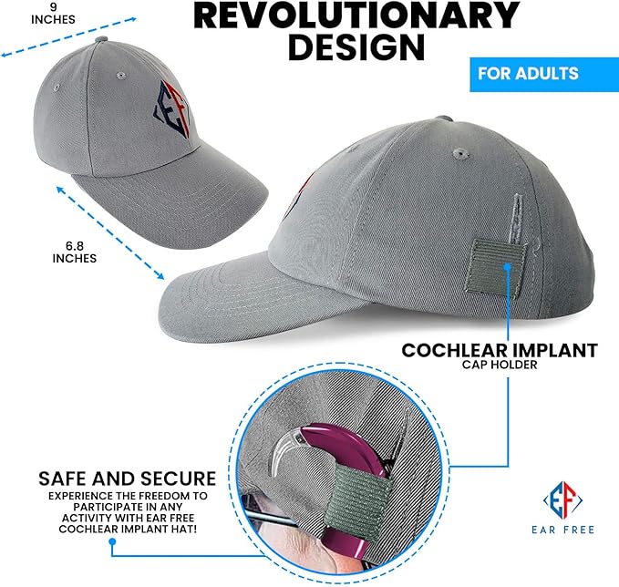 Cochlear Covers Ear Free Cochlear Implant Hat - Secure Processor Holder ...