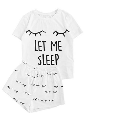 

2020 Cross-Border Supply High Quality Women s Clothing European And American Hot Summer Cat Fashion Casual Pajamas Homewear Suit