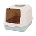 thumbnail image 2 of Large Enclosed Cat Litter Box with Lid & Shovel - Odor Control Hooded Litter Pan for Multiple Cats - Splash Proof & Anti-Skid Base - Includes Scoop, 2 of 6