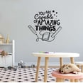 thumbnail image 2 of You Are Capable Of Amazing Things Self Esteem Motivating Quote Classroom Wall Decal Wall Art Sticker Designs Vinyl Stickers For Home House Walls Rooms Windows Bedroom Decoration Size (12x12 inch), 2 of 3