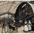 thumbnail image 3 of Louis Béroud 21x20 Black Modern Framed Museum Art Print Titled - Interior of the Gallery of Machines at the Universal Exhibition of 1889. (1889), 3 of 5