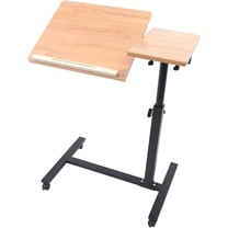 Laptop Standing Desk Height Adjustable, Computer Notebook Mobile Stand Up Desks with Wheels Rolling Table Desk Cart, Tilting Desktops, 23.62 * 16.14 * 22.83Inch