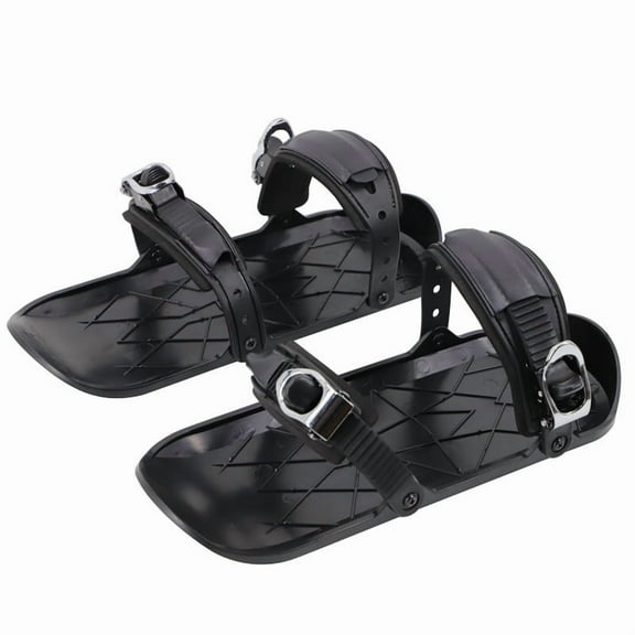 Mini Short Ski Skates, Short Skis Skates for Snow, Short Snowskates for Winter Shoes, Outdoor Ski Shoes for Winter Sport Skiing