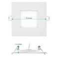 thumbnail image 5 of Luxrite 4" Square LED Recessed Lighting, Color Temperature Selectable 2700K / 3000K / 3500K / 4000K / 5000K, 6-Pack, 5 of 5