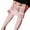 Pink, variant on Men's High Glossy Elastic Nylon Sheer Stockings Silky Tights Lace Pantyhose