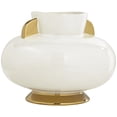 thumbnail image 6 of Studio 55D Empress 10 1/2" Wide White Ceramic Vase with Handles, 6 of 8