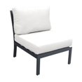 thumbnail image 2 of TK Classics Lexington Armless Sofa in White, 2 of 2