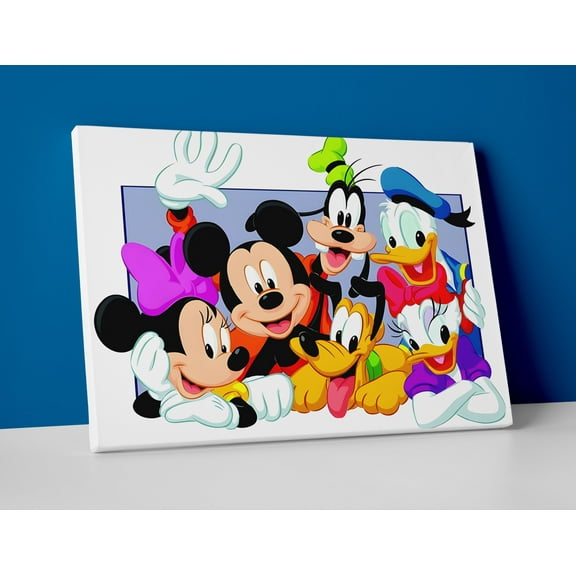 Mickey & Friends Poster or Canvas Wall Art