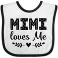 thumbnail image 3 of Inktastic Mimi Loves Me Baby Clothes Girl Girls Baby Bib, 3 of 4