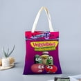 thumbnail image 2 of VeggieTales in the House Bolso de tela con estampado de lienzo para mujer, bolsa de compras reutilizable y estética, con cremallera interior, regalo para mujer,40*45cm., 2 of 6