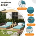 thumbnail image 2 of Set de cojines para tumbona Sundale Outdoor Olefina en color azul verdoso, 2 unidades, 2 of 8