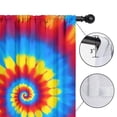 thumbnail image 4 of Blackout Kids Curtains,Colorful Tie Dye Mandala Pattern Childrens Insulated Curtains Set Of 2,Bedroom Essentials,Toddler Room Decor 42"x63", 4 of 5
