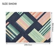 thumbnail image 4 of Yayeee Bath Rug for Bathroom Floor Non Slip Rectangle Fluffy Soft Absorbent Mat, 16"x24", Isometric Pink, 4 of 7