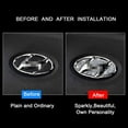 thumbnail image 3 of Tapas con logotipo del volante Bling DIY Diamond Crystal Sticker Accesorios Piezas compatibles con Hyundai Emblem Decoraciones interiores para mujeres RV, 3 of 5