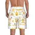 thumbnail image 3 of Naloa Farm Bee Cute Honey Men's Beach Shorts, Surfing shorts, Swim trunks, Quick Dry Swim Trunks for Surfing Beach Fun - Large, 3 of 9