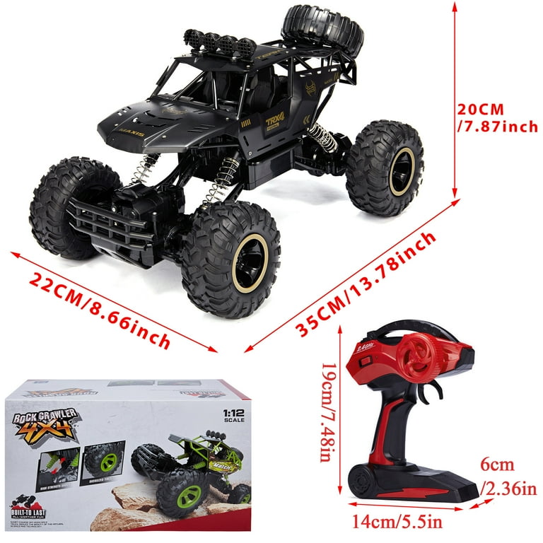 Tecesy RC Cars, escala 1/12, 4WD, controle remoto off-road de alta  velocidade 25Mph RC Truck/Monster Truck, melhor brinquedo de carrinho RC  para adultos - azul : : Brinquedos e Jogos