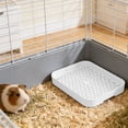 thumbnail image 7 of Large Rabbit Litter Box Trainer, Potty Corner Toilet Pet Pan for Adult Hamster, Ferret, Galesaur, Bunny and Other Small Animals, Easy Clean Cage Litter Tray,White, 7 of 7