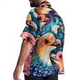 thumbnail image 3 of Platypus Men's Short Sleeve Poplin Shirt - Casual Printed Button Down Short Summer Beach Shirts Unisex940, 3 of 6