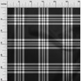thumbnail image 3 of oneOone Cotton Cambric Black Fabric Tartan Fabric For Sewing Printed Craft Fabric By The Yard 42 Inch Wide-8119, 3 of 4