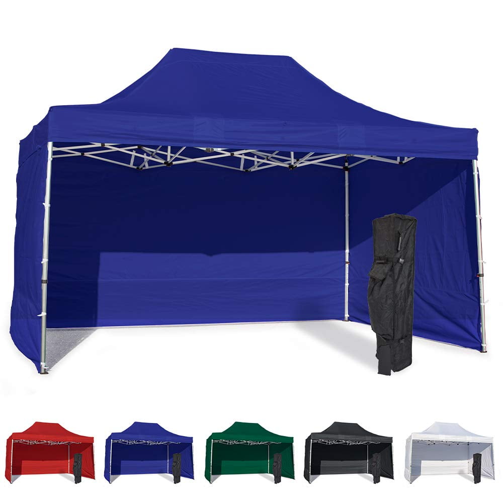 Blue 10x15 Instant Canopy Tent and 3 Side Walls Commercial Grade