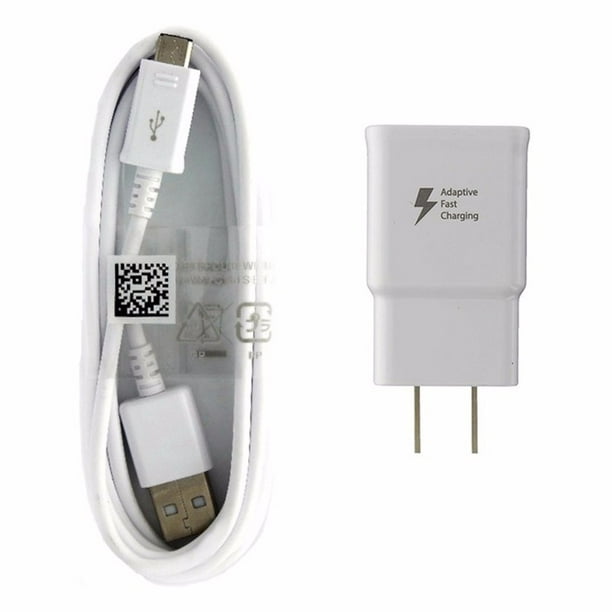 Samsung (EP-TA20JWE) Chargeur Rapide et Câble pour Appareils micro-USB - Blanc