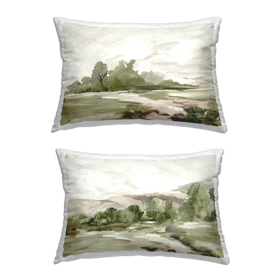 Stupell Industries Organic Landscape Impressions Decorative Printed Throw Pillow Design by Lera.