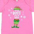 thumbnail image 4 of Inktastic Funny Christmas I'm the Boss Elf with Shoes and Hat Boys or Girls Baby Bodysuit, 4 of 5